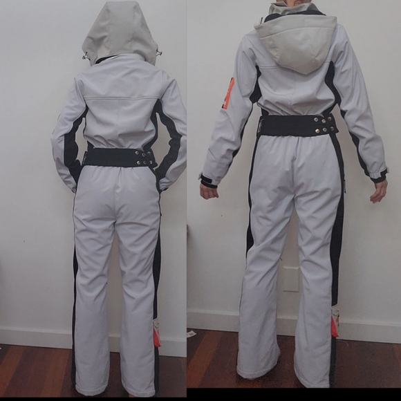 Nwt PR P.Enation giving PM epic optic white cargo snow suit S - Picture 3 of 5